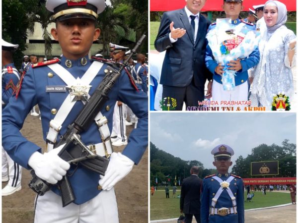 DHAFIN RIZQAN SAPUTRA ALUMNI SMA 4 LAHAT DI LANTIK TARUNA TNI AD